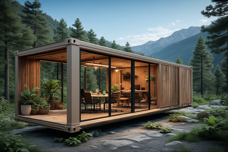 Luxury Office Container in Kashmir Valley - High-quality MS Containers designed for mountain climate